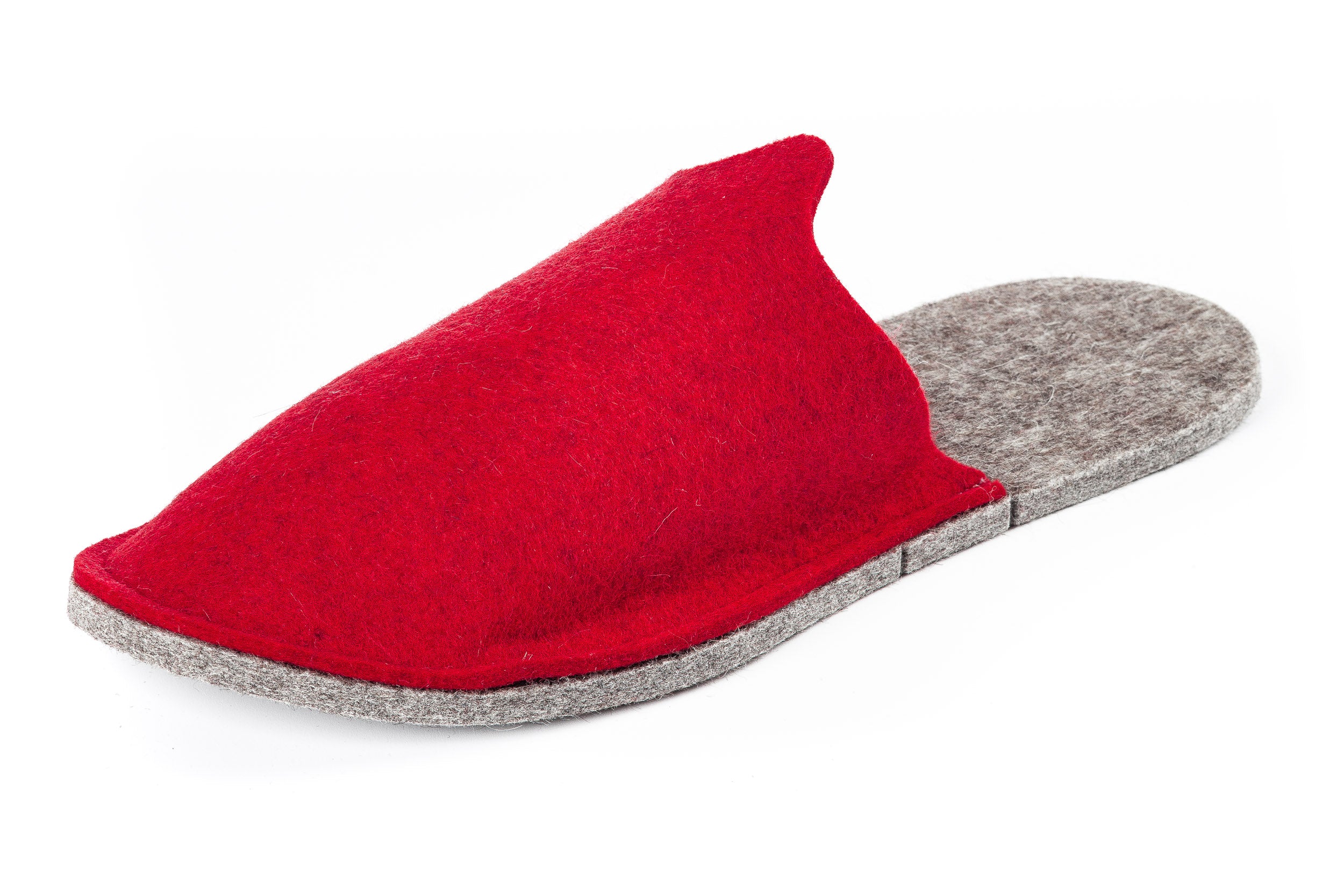 Pantofole in feltro da ospite, rosso