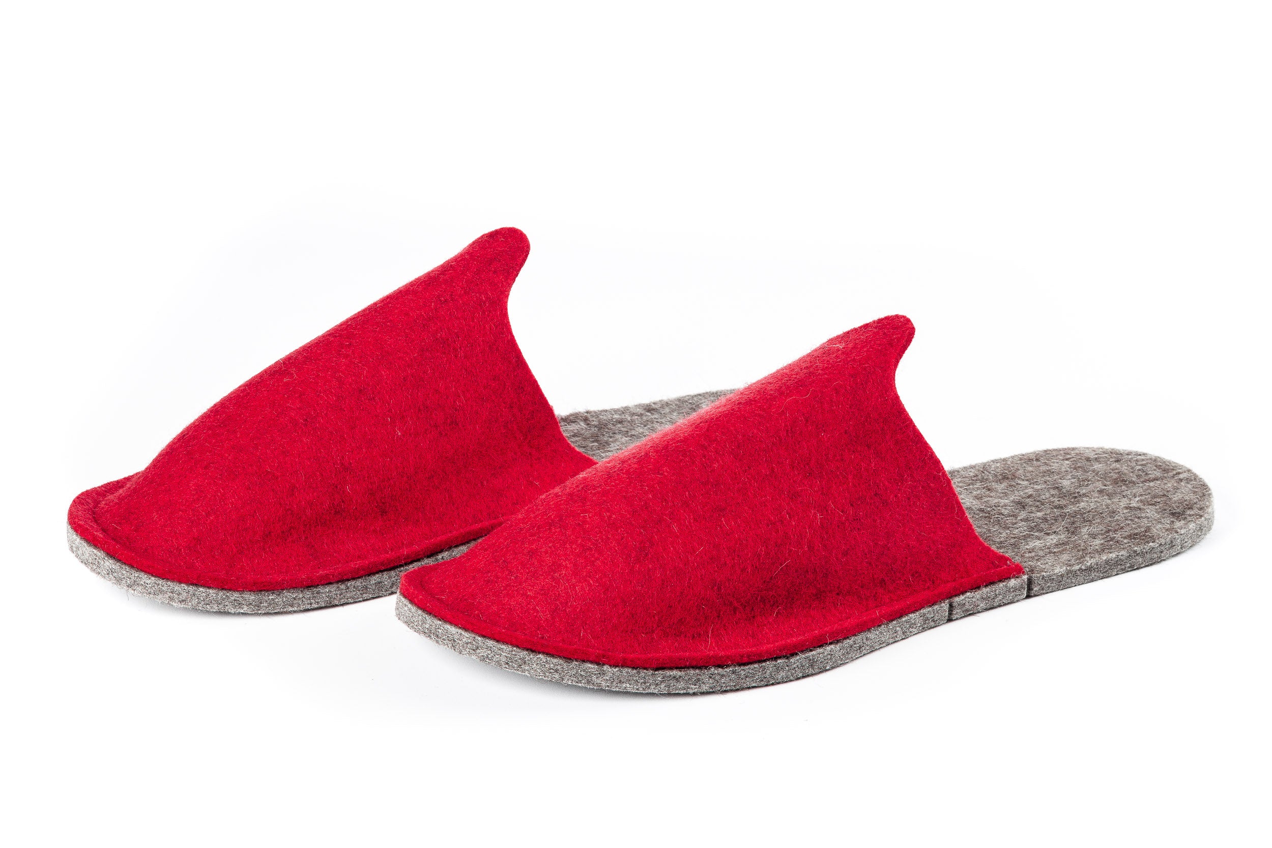 Pantofole in feltro da ospite, rosso