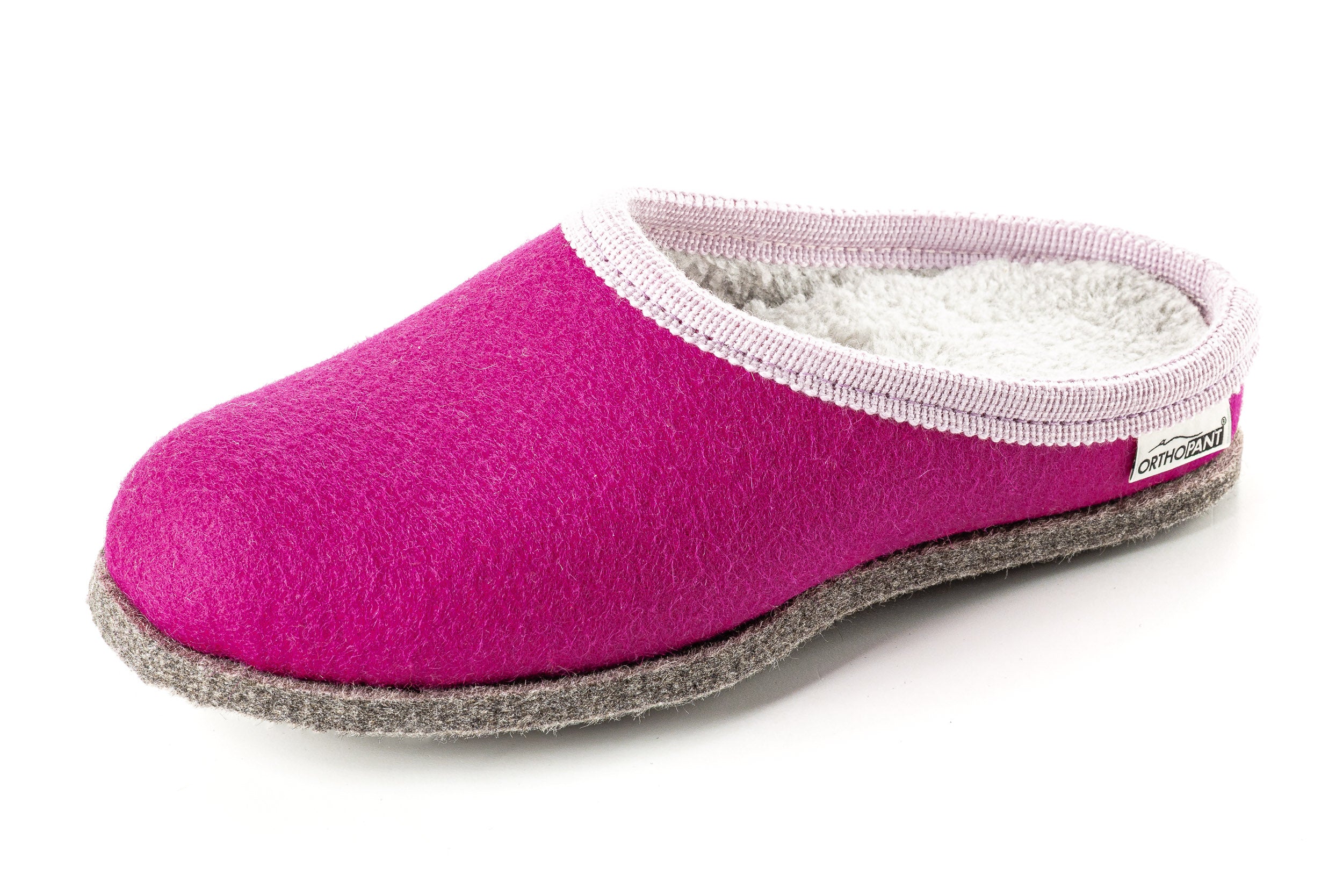 Filzpantoffeln BAITA - Hausschuhe pink mit rosa Borte