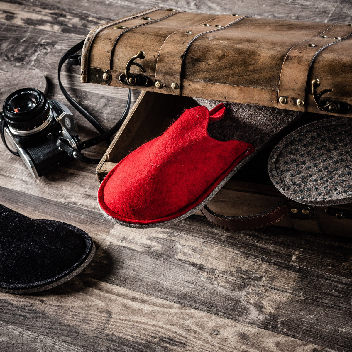 Pantofole Per Ospiti In Feltro – Made In Germany – Antiscivolo, Calde, In PET Riciclato