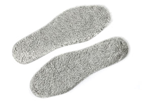 Solette in feltro e puro cotone, 2 paia