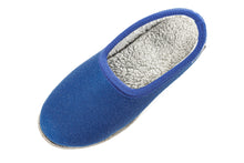 Carica l&#39;immagine nel visualizzatore di Gallery, Pantofole in feltro CLASSIC, blu con bordo blu